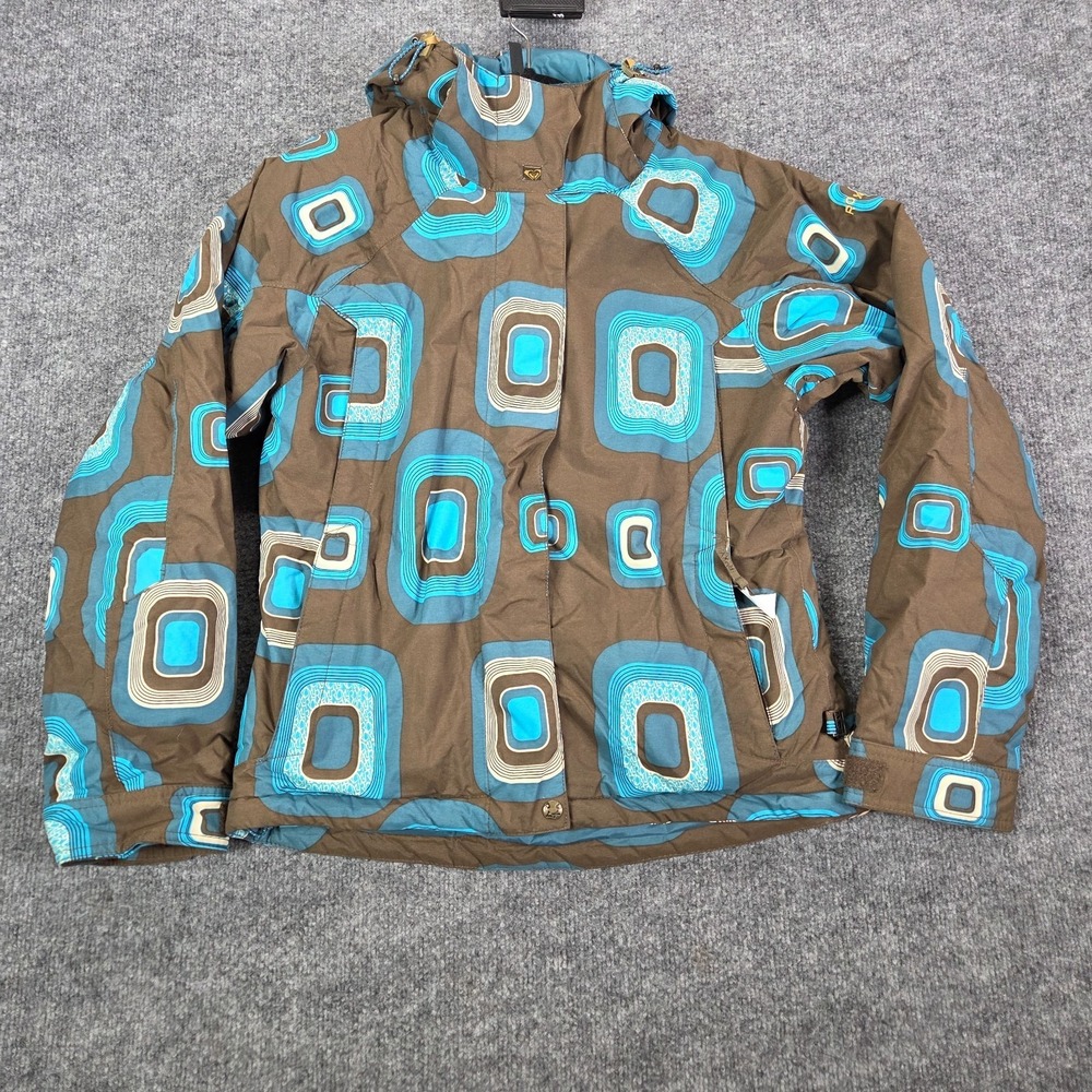 Roxy Endurance Retro Brown 10,000 MM snowboarding ski jacket womens XS